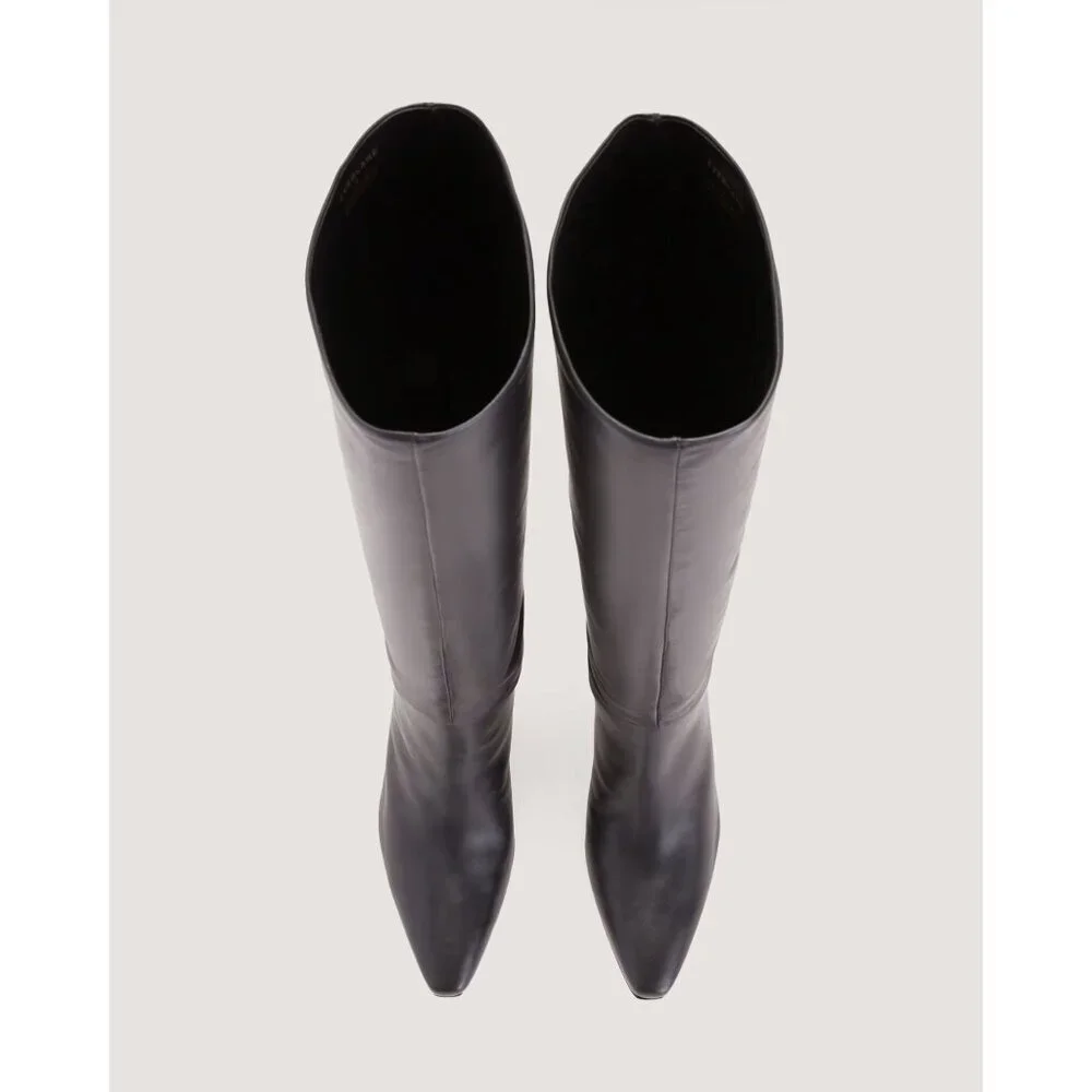 Everlane The Banana Boots in Black Leather New Womens Knee High - Picture 5 of 14